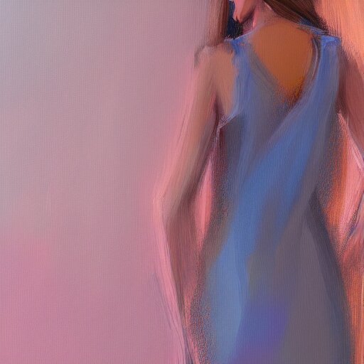 a girl wearing a stylish dress, digital painting, smooth, hd, by tran ross, ambient lighting, details 