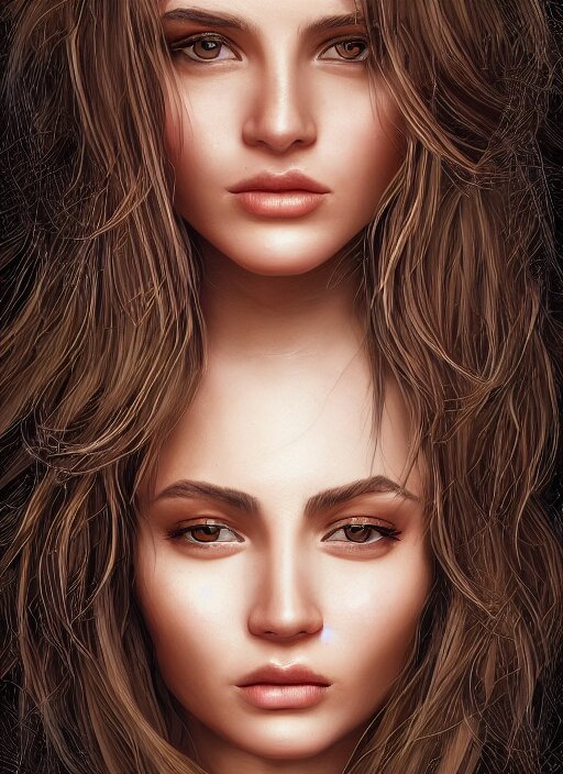 portrait of the most beautiful woman in the world, intricate, elegant, highly detailed, photorealistic, trending on artstation, digital art 