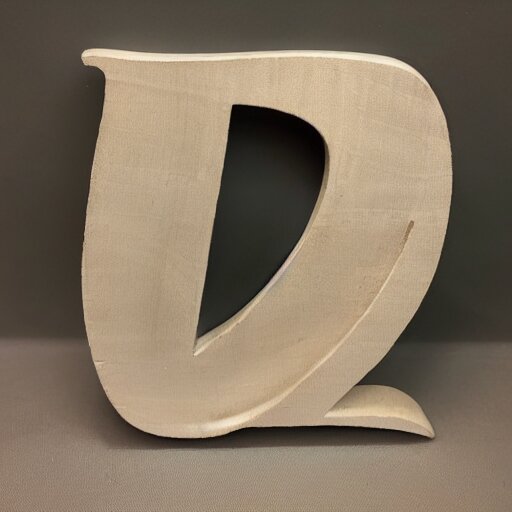 letter m carving 