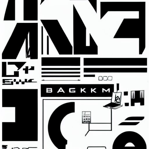 black on white graphic design in style of eric hu, y 2 k, 