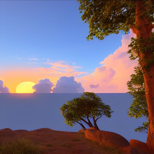 the setting sun, unreal engine 5 