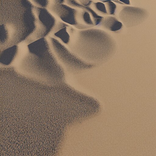 isometric low - poly art of a sandy beach, soft lighting 