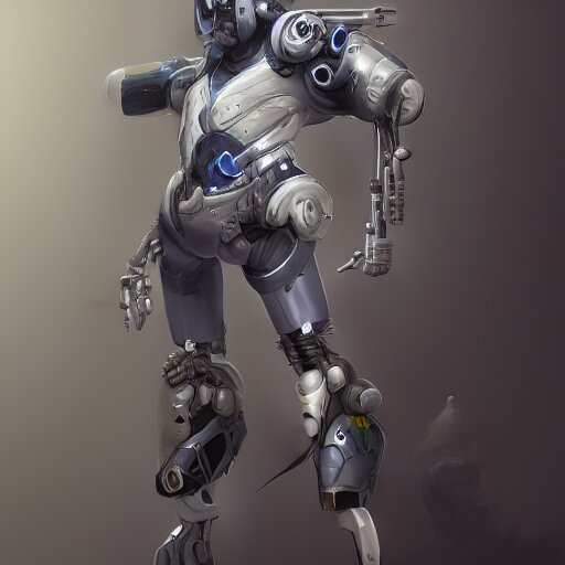 concept art of a cyborg scientist by jama jurabaev, extremely de ...