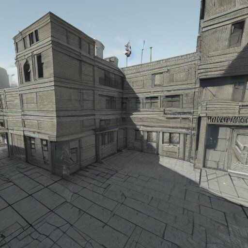 a professional 3 d wireframe of a counter strike level, 8 k, unreal engine, octane render 