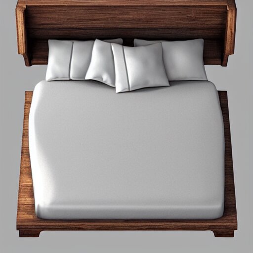 cute cozy bed. 3 d. 8 k. 4 k. uhd. miniature digital asset. symmetrical. 