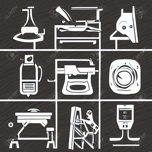 modern woodworking, vector art