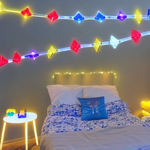 a day trader named jay putting up nanoleaf lights in his bedroom 