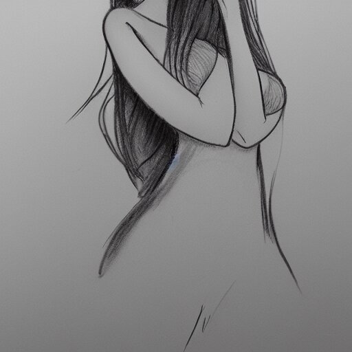 milt kahl pencil sketch of angie varona disney style