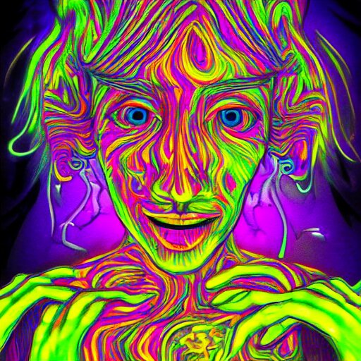 trippy dancing woman, by justin guse and luke brown and justin b ...