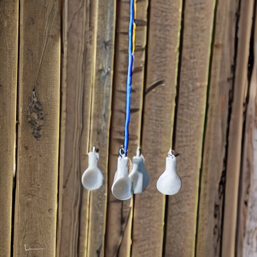 This is a sketch of a wind chime made from the pieces of a broken mug. It shows the mug handle as the top piece with strings attached to it, and the bottom pieces of the mug hanging down like little bells, iso 300, f-stop 1.5, Pentax