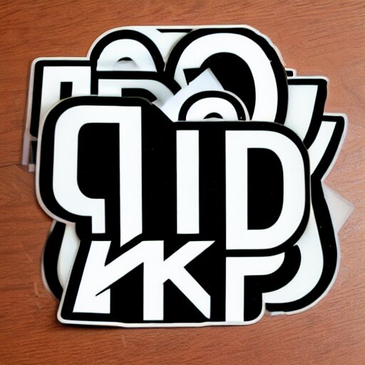 black on white graphic design stickers in style of david rudnick, eric hu, y 2 k, 