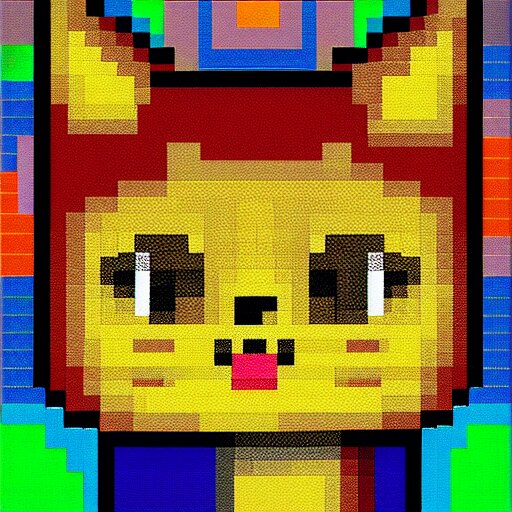 Pop cat pixel art