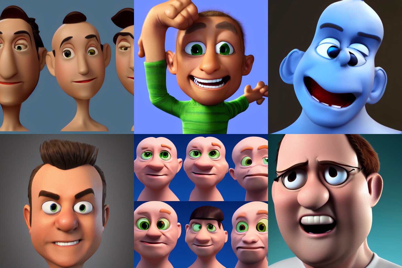  detailed 3d animation cartoon character portrait renderman dreamworks render