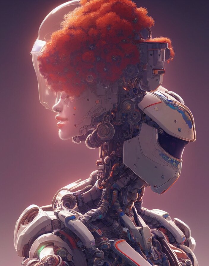 symmetry!! portrait of a robot astronaut, floral! horizon zero dawn machine, intricate, elegant, highly detailed, digital painting, artstation, concept art, smooth, sharp focus, illustration, art by artgerm and greg rutkowski and alphonse mucha, 8 k 