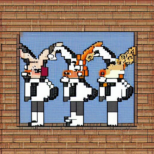 thunder bunnies, pixel art