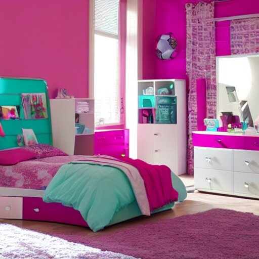 teen girls bedroom