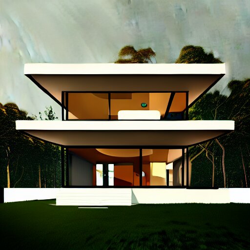 villa, extremely detailed digital art, bauhaus, trending on artstation, masterpiece 