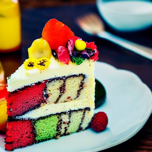 photo of a cake with vegetables toppings 