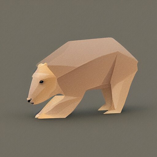 low polygon capybara