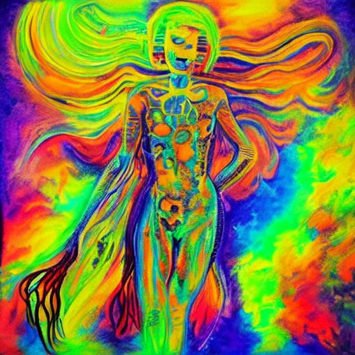 psychedelic painting of the soul 