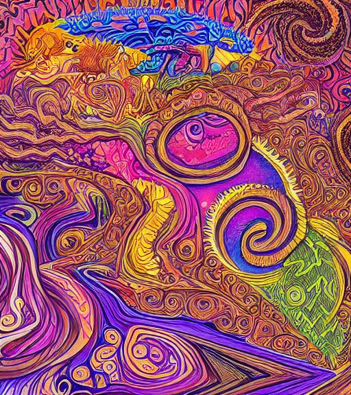 ketamine dreams, psychedelic, intricate, super detailed, 4K,