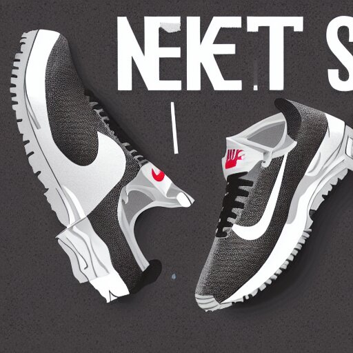 a pair of nike sneakers with the words sweat shop edition, a digital rendering by xi gang, behance contest winner, international typographic style, rtx on, rtx, y 2 k aesthetic 