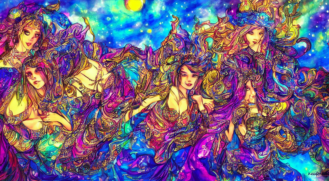 bazaar zouk place aladin multicolorful sky shine fanart arstation by ian pesty and katarzyna da „ bek - chmiel 