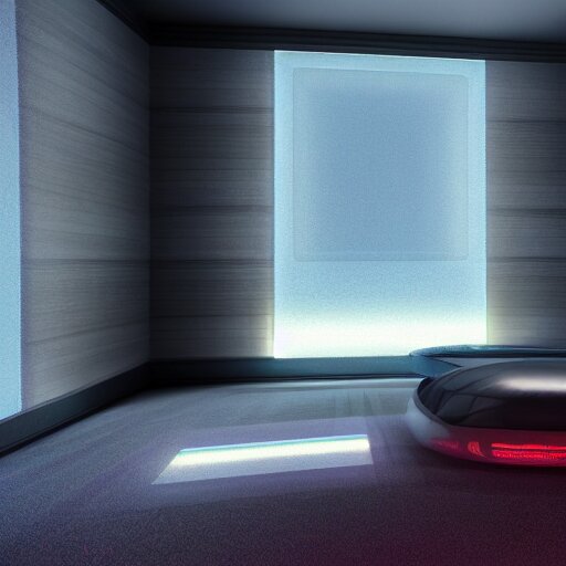 futuristic room render, XF IQ4, 150MP, 50mm, f/1.4, ISO 200, 1/160s, natural light, Adobe Photoshop, Adobe Lightroom, DxO Photolab, polarizing filter, Sense of Depth, AI enhanced, HDR