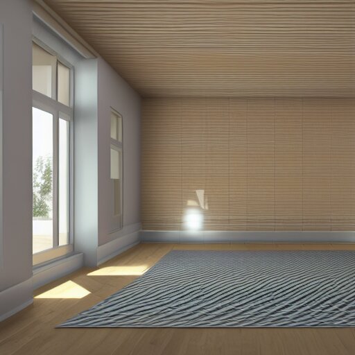 simulated mesh render of a 70s interior with no textures, computer simulation rendered in high detail, 8K UHD