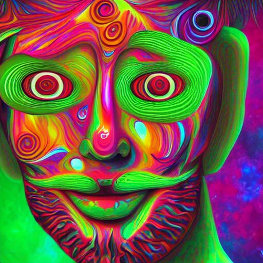 👽 🤖 psychedelic style, surreal, digital painting 