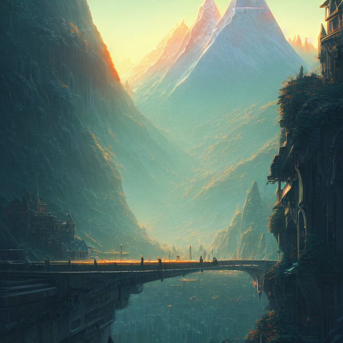 Authentic illustrations of different cities in The Lord of the Rings,Magnificent super wide angle,high quality, 8k,high resolution, city landscape, side scrolling, Rule of Thirds, 4K, Retrofuturism,by makoto shinkai,Anton Fadeev, thomas kinkade,greg rutkowski