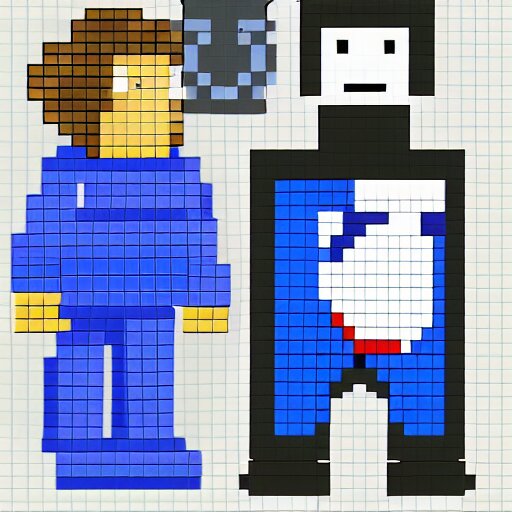 8 - bit, realistic self portrait, astronaut with a chimpanzee. 