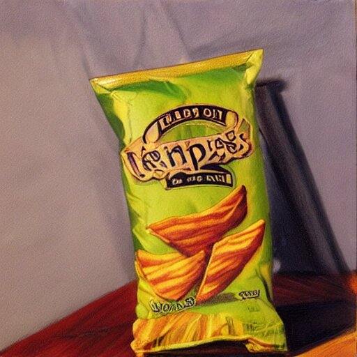 empty bag of chips, art by john stephens and alex gray 