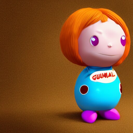 christina hendricks as gumball characters, 3 d render, blender, 