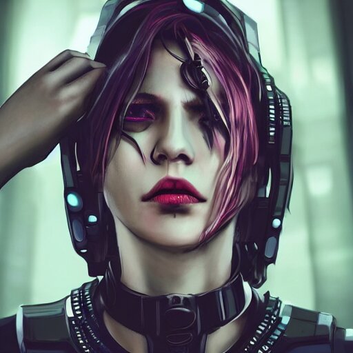 detailed realistic cyberpunk female character cyberpunk wearing large steel collar around neck, realistic, art, beautiful, 4K, collar, choker, collar around neck, punk, artstation, detailed, female, woman, choker, cyberpunk, neon, punk, collar, choker, collar around neck, thick collar, choker around neck, wearing choker, wearing collar, bright neon punk hair,