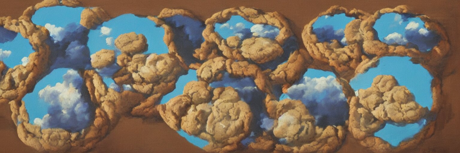 cookies painting magritte