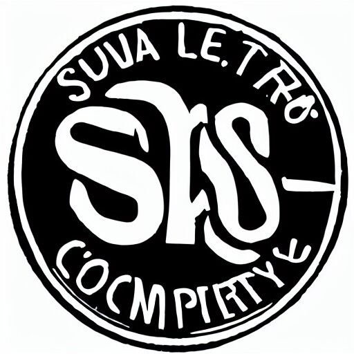 a sharpie drawing of a logo for company s. s. 