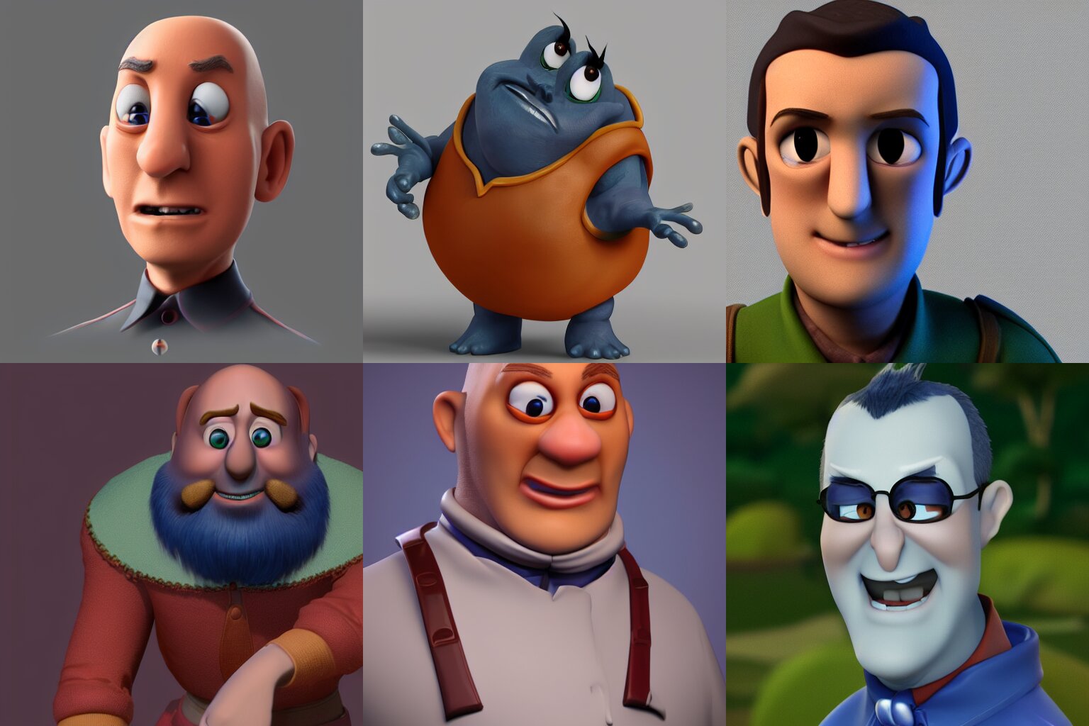 character portrait renderman render