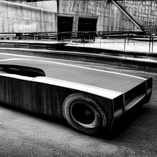 brutalist - inspired car 