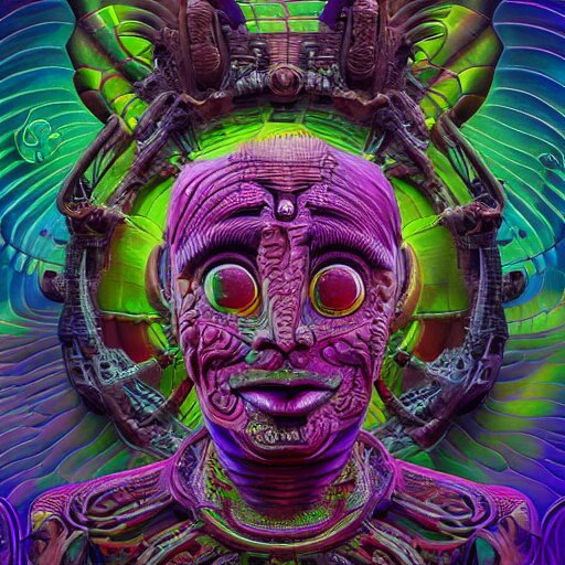 a surreal portrait statue of elon musk as a psychedelic tiki reptile stone god figure by naoto hattori, android jones, and chris dyer, deep bold colors, galactic dmt entity, depth of field, intricate beautiful painting, billions of details, octane render, portal, 8 k, detailed vector, trending on artstation, cgisociety 