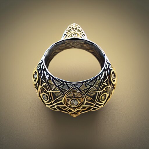 intricate!! nordic ring and necklace and ear, silver and gold and diamond, isolated on a dreamy background. flowers in the background, refraction, occlusion, filigree, lower and upper levels, keyshot render, octane render, vray render 