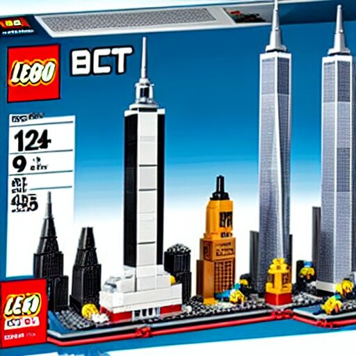 World trade best sale center lego set