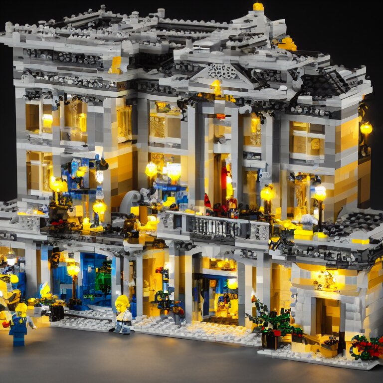 mara - a - lago lego set, product marketing, photorealistic, studio lighting, highly detailed 