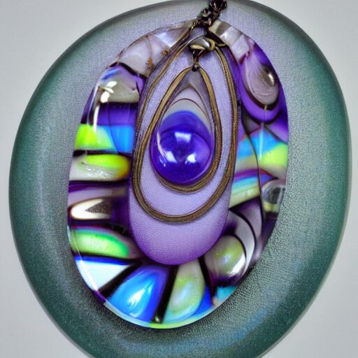 hypnosis cascade reflecting marbles acrytwitart synthetic necklace 