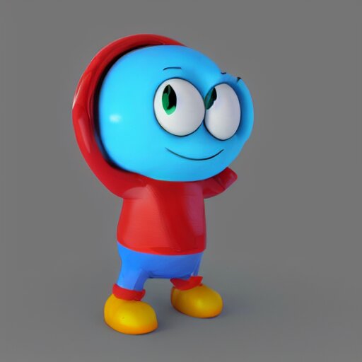 christina hendricks as gumball characters, 3 d render, blender, 