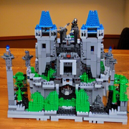 castle greyskull made out of legos 