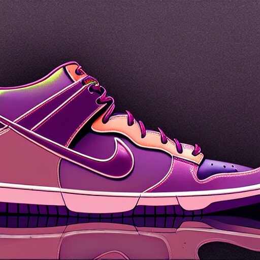 nike dunks in the theme of frieza, accurate colors, concept art, sleek ferrari details 