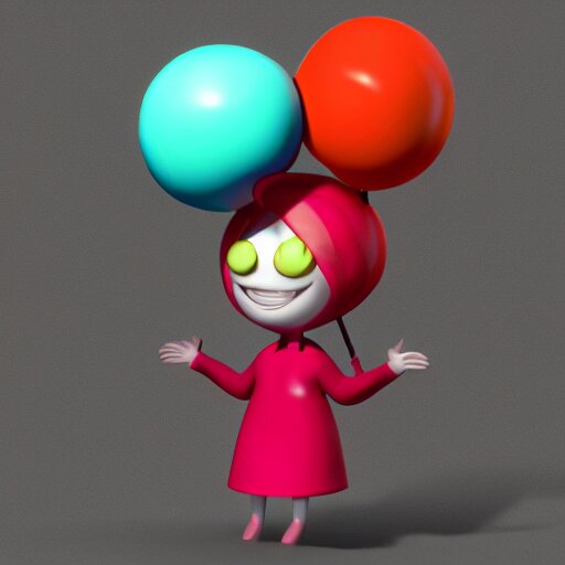 christina hendricks as gumball characters, 3 d render, blender, 