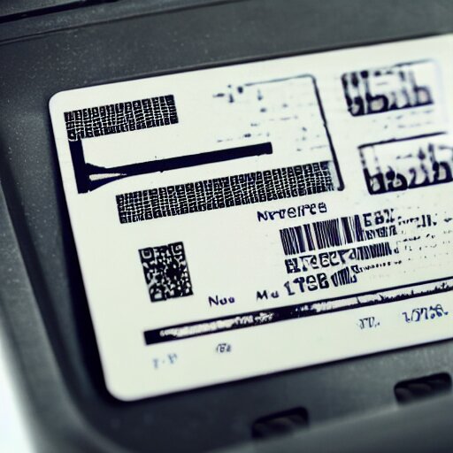 a wide angle filmic polaroid photo of tickets printing from a ticket machine with symbols, vector graphic design of airline data that read “ to the metaverse ” in bold text, alien ar code and e - ink display, highly detailed, no noise, coherent text english characters 