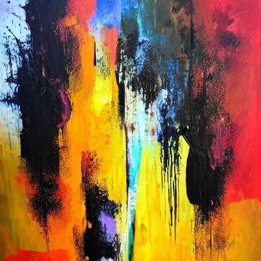 abstract art painting, light to dark, bold brush strokes and random paint splatters, acrylic on canvas 